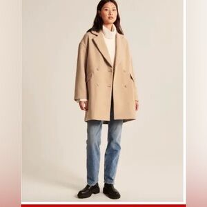 Abercrombie & Fitch Classic Tan Trench Coat size S